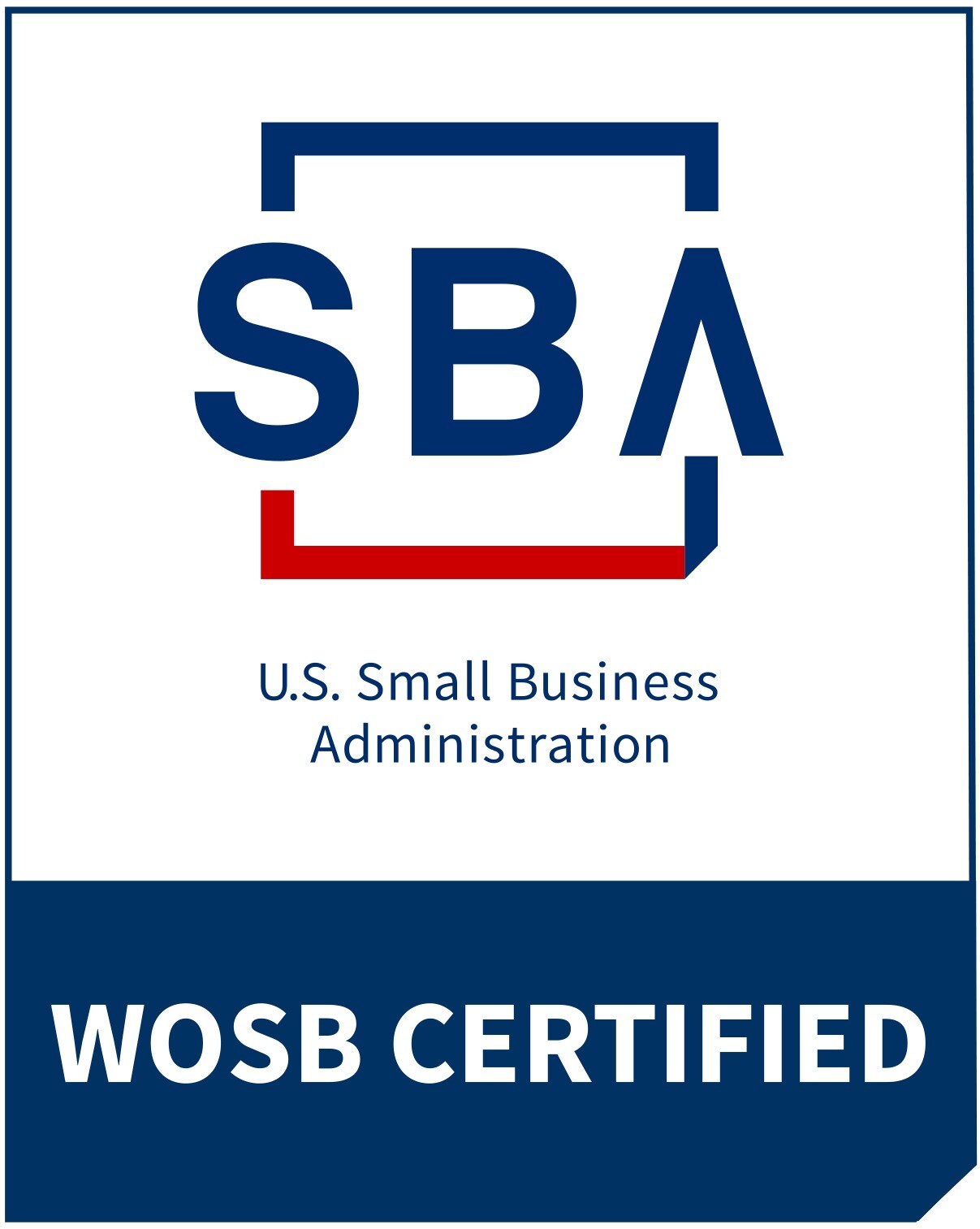 Small Business Administration (SBA) Woman Owned Small Business IWOSB) Certification Icon