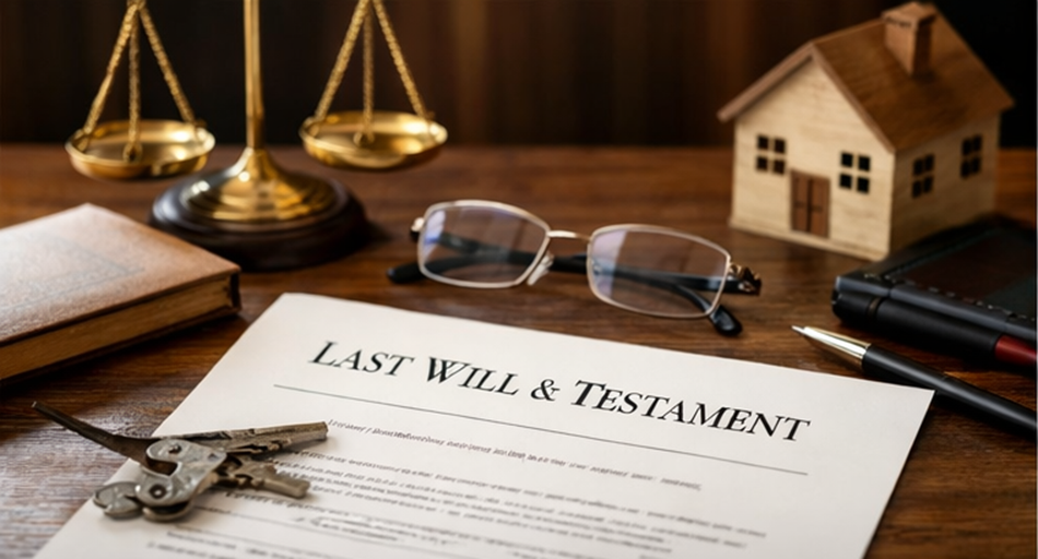Image of Last Will and Testament demonstrating estate planning services