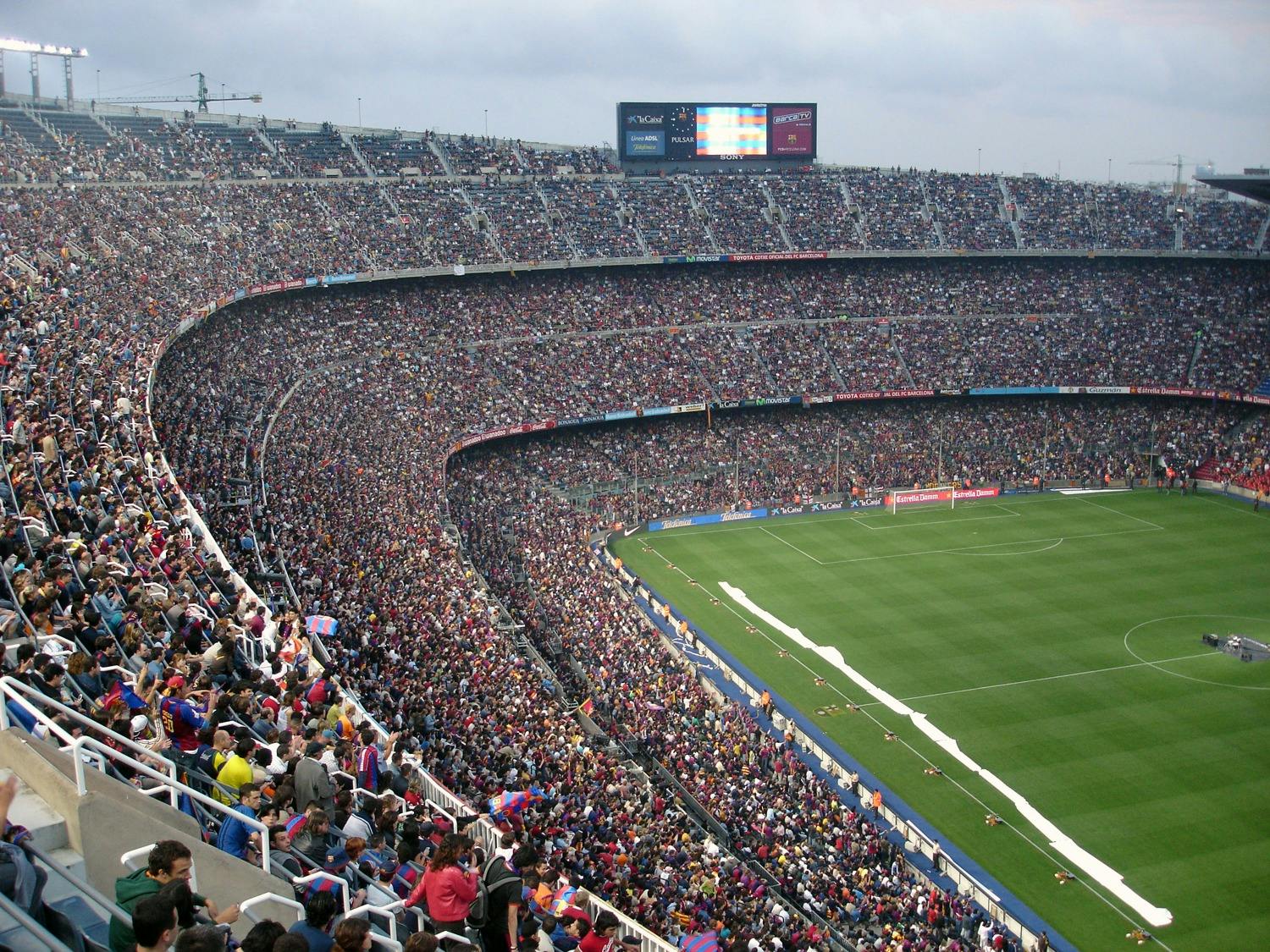 Large event stadium for soccer, football, rugby, or other large crowd sporting event