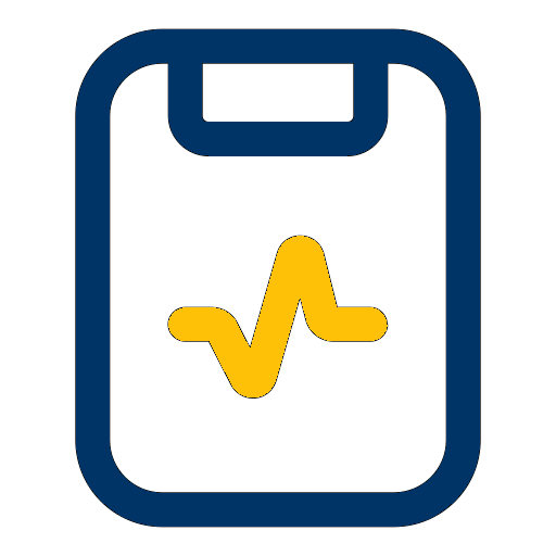 Digital Patient Intake Form - navy and gold Patient Intake Form in navy and gold to depict digital patient intake form functionality