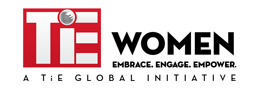 tie-women-logo The Indus Entrepreneur (TiE) Women logo in red, white and black with the motto Embrace. Engage. Empower
